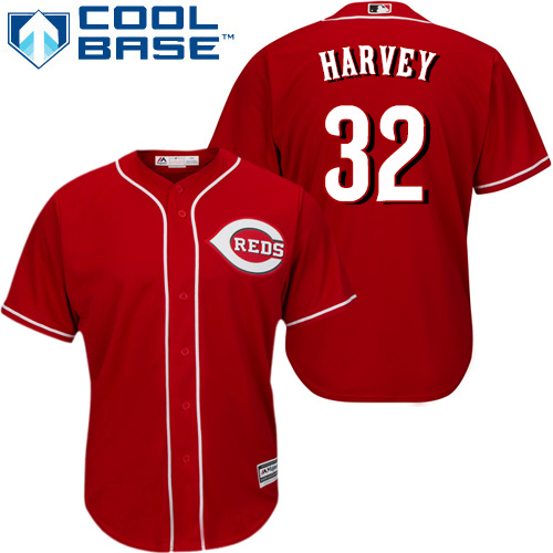 Reds #32 Matt Harvey Red Cool Base Stitched Youth MLB Jersey Reds #32 Matt Harvey Red Cool Base Stitched Youth MLB Jersey