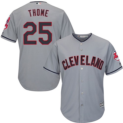 Indians #25 Jim Thome Grey Road Stitched Youth MLB Jersey Indians #25 Jim Thome Grey Road Stitched Youth MLB Jersey