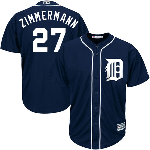 Tigers #27 Jordan Zimmermann Navy Blue Cool Base Stitched Youth MLB Jersey Tigers #27 Jordan Zimmermann Navy Blue Cool Base Stitched Youth MLB Jersey