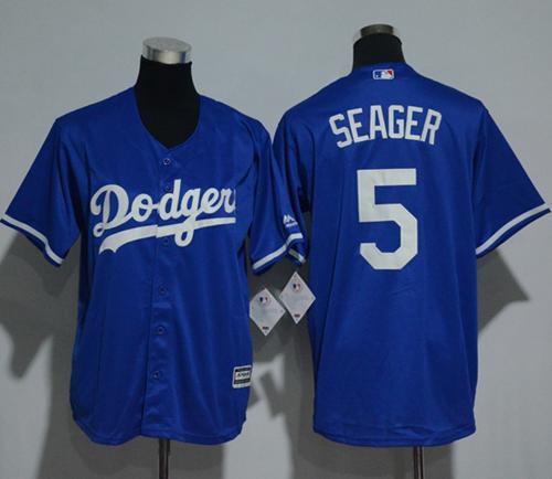 Dodgers #5 Corey Seager Blue Cool Base Stitched Youth MLB Jersey Dodgers #5 Corey Seager Blue Cool Base Stitched Youth MLB Jersey