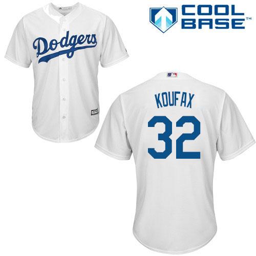 Dodgers #32 Sandy Koufax White Cool Base Stitched Youth MLB Jersey Dodgers #32 Sandy Koufax White Cool Base Stitched Youth MLB Jersey