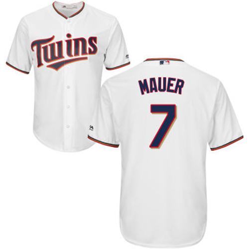 Twins #7 Joe Mauer White Cool Base Stitched Youth MLB Jersey Twins #7 Joe Mauer White Cool Base Stitched Youth MLB Jersey