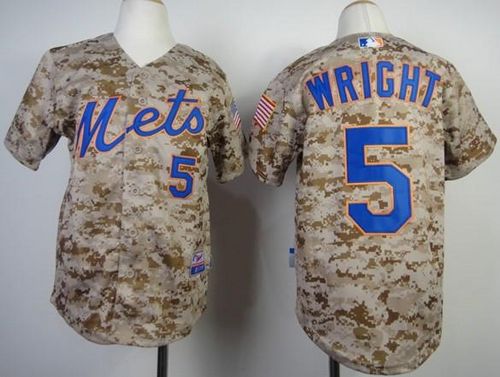 Mets #5 David Wright Camo Alternate Cool Base Stitched Youth MLB Jersey Mets #5 David Wright Camo Alternate Cool Base Stitched Youth MLB Jersey