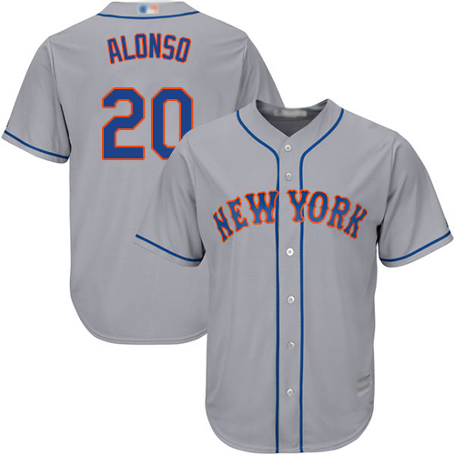 Mets #20 Pete Alonso Grey Cool Base Stitched Youth MLB Jersey Mets #20 Pete Alonso Grey Cool Base Stitched Youth MLB Jersey