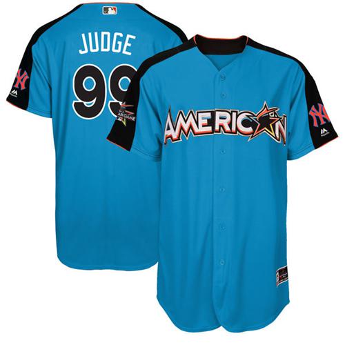 Yankees #99 Aaron Judge Blue 2017 All-Star American League Stitched Youth MLB Jersey Yankees #99 Aaron Judge Blue 2017 All-Star American League Stitched Youth MLB Jersey