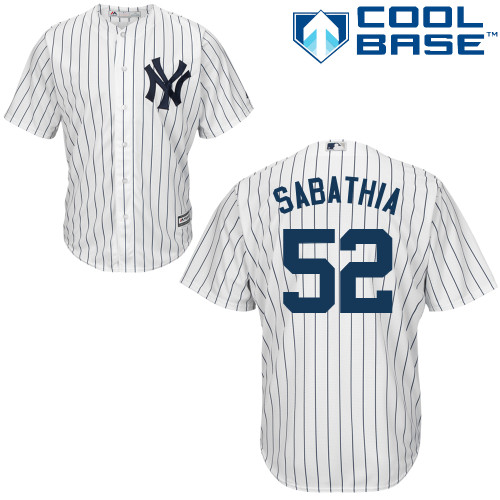 Yankees #52 C.C. Sabathia Stitched White Youth MLB Jersey Yankees #52 C.C. Sabathia Stitched White Youth MLB Jersey