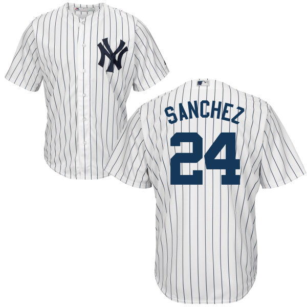 Yankees #24 Gary Sanchez White Home Stitched Youth MLB Jersey Yankees #24 Gary Sanchez White Home Stitched Youth MLB Jersey