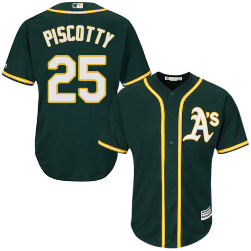 Athletics #25 Stephen Piscotty Green Cool Base Stitched Youth MLB Jersey Athletics #25 Stephen Piscotty Green Cool Base Stitched Youth MLB Jersey