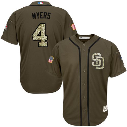 Padres #4 Wil Myers Green Salute to Service Stitched Youth MLB Jersey Padres #4 Wil Myers Green Salute to Service Stitched Youth MLB Jersey