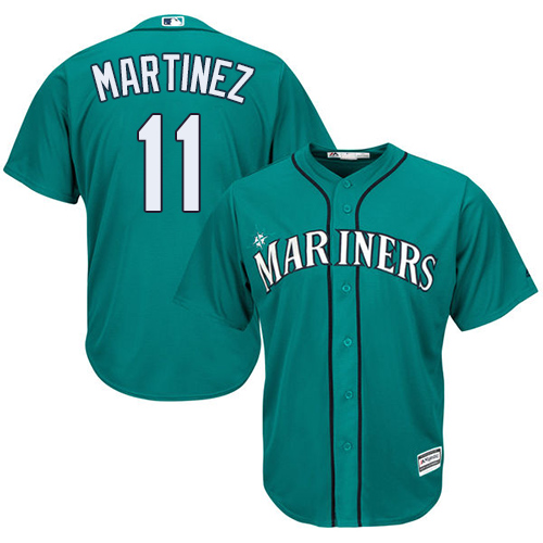 Mariners #11 Edgar Martinez Green Cool Base Stitched Youth MLB Jersey Mariners #11 Edgar Martinez Green Cool Base Stitched Youth MLB Jersey