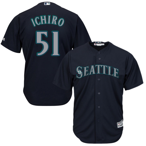 Mariners #51 Ichiro Suzuki Navy Blue Cool Base Stitched Youth MLB Jersey Mariners #51 Ichiro Suzuki Navy Blue Cool Base Stitched Youth MLB Jersey