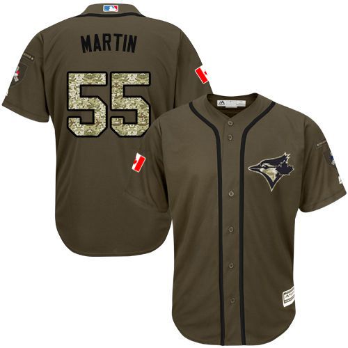 Blue Jays #55 Russell Martin Green Salute to Service Stitched Youth MLB Jersey Blue Jays #55 Russell Martin Green Salute to Service Stitched Youth MLB Jersey