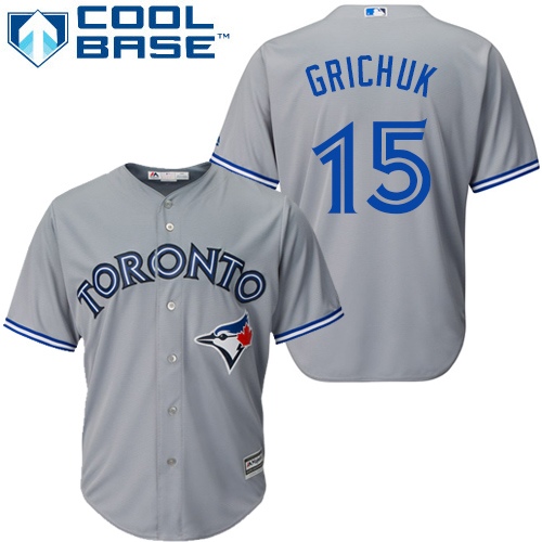 Blue Jays #15 Randal Grichuk Grey Cool Base Stitched Youth MLB Jersey Blue Jays #15 Randal Grichuk Grey Cool Base Stitched Youth MLB Jersey