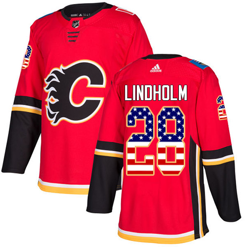 Adidas Flames #28 Elias Lindholm Red Home Authentic USA Flag Stitched Youth NHL Jersey Adidas Flames #28 Elias Lindholm Red Home Authentic USA Flag Stitched Youth NHL Jersey