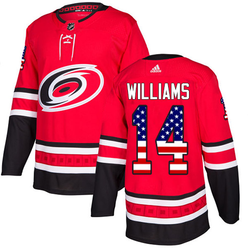 Adidas Hurricanes #14 Justin Williams Red Home Authentic USA Flag Stitched Youth NHL Jersey Adidas Hurricanes #14 Justin Williams Red Home Authentic USA Flag Stitched Youth NHL Jersey