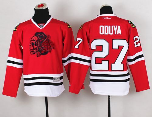 Blackhawks #27 Johnny Oduya Red(Red Skull) Stitched Youth NHL Jersey Blackhawks #27 Johnny Oduya Red(Red Skull) Stitched Youth NHL Jersey