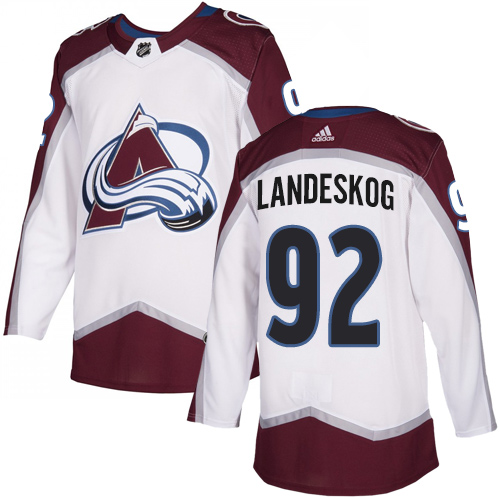 Adidas Avalanche #92 Gabriel Landeskog White Road Authentic Stitched Youth NHL Jersey Adidas Avalanche #92 Gabriel Landeskog White Road Authentic Stitched Youth NHL Jersey
