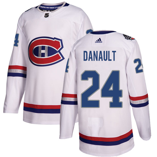 Adidas Canadiens #24 Phillip Danault White Authentic 2017 100 Classic Stitched Youth NHL Jersey
