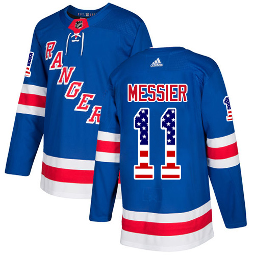 Adidas Rangers #11 Mark Messier Royal Blue Home Authentic USA Flag Stitched Youth NHL Jersey Adidas Rangers #11 Mark Messier Royal Blue Home Authentic USA Flag Stitched Youth NHL Jersey