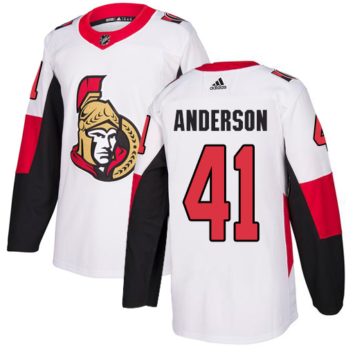 Adidas Senators #41 Craig Anderson White Road Authentic Stitched Youth NHL Jersey Adidas Senators #41 Craig Anderson White Road Authentic Stitched Youth NHL Jersey