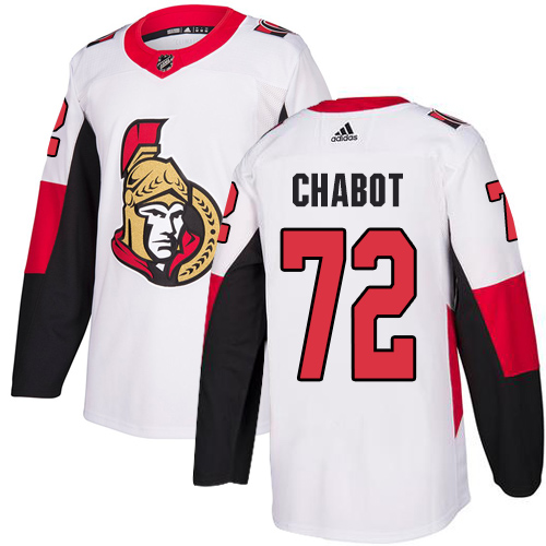 Adidas Senators #72 Thomas Chabot White Road Authentic Stitched Youth NHL Jersey Adidas Senators #72 Thomas Chabot White Road Authentic Stitched Youth NHL Jersey