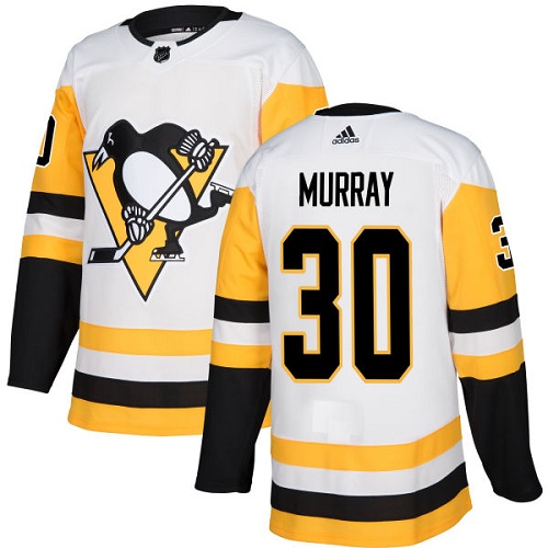 Adidas Penguins #30 Matt Murray White Road Authentic Stitched Youth NHL Jersey Adidas Penguins #30 Matt Murray White Road Authentic Stitched Youth NHL Jersey