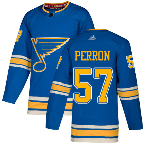 Adidas Blues #57 David Perron Blue Alternate Authentic Stitched Youth NHL Jersey Adidas Blues #57 David Perron Blue Alternate Authentic Stitched Youth NHL Jersey