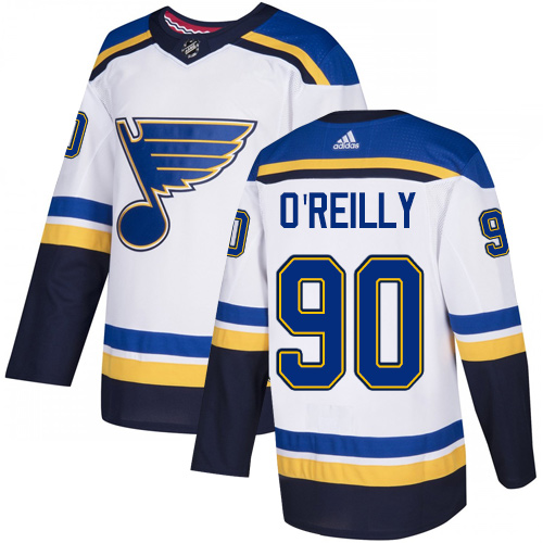 Adidas Blues #90 Ryan O'Reilly White Road Authentic Stitched Youth NHL Jersey Adidas Blues #90 Ryan O'Reilly White Road Authentic Stitched Youth NHL Jersey