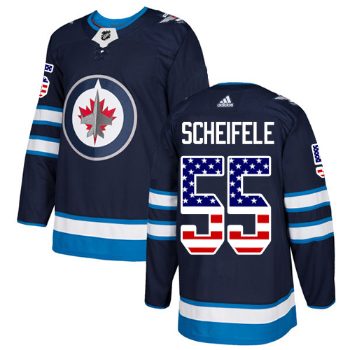Adidas Jets #55 Mark Scheifele Navy Blue Home Authentic USA Flag Stitched Youth NHL Jersey Adidas Jets #55 Mark Scheifele Navy Blue Home Authentic USA Flag Stitched Youth NHL Jersey