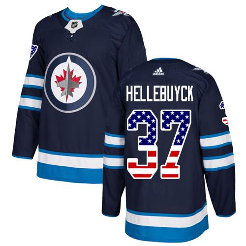 Adidas Jets #37 Connor Hellebuyck Navy Blue Home Authentic USA Flag Stitched Youth NHL Jersey Adidas Jets #37 Connor Hellebuyck Navy Blue Home Authentic USA Flag Stitched Youth NHL Jersey