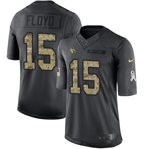 Nike Cardinals #15 Michael Floyd Black Youth Stitched NFL Limited 2016 Salute to Service Jersey Nike Cardinals #15 Michael Floyd Black Youth Stitched NFL Limited 2016 Salute to Service Jersey