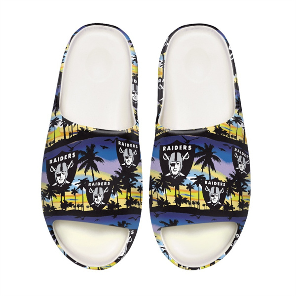 Men's Las Vegas Raiders Yeezy Slippers/Shoes 001