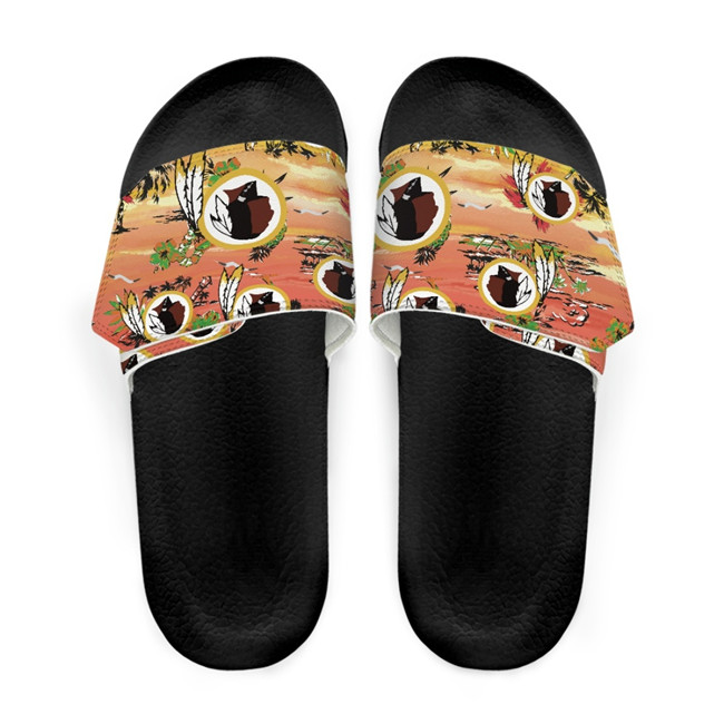 Women's Washington Commanders Beach Adjustable Slides Non-Slip Slippers/Sandals/Shoes 001