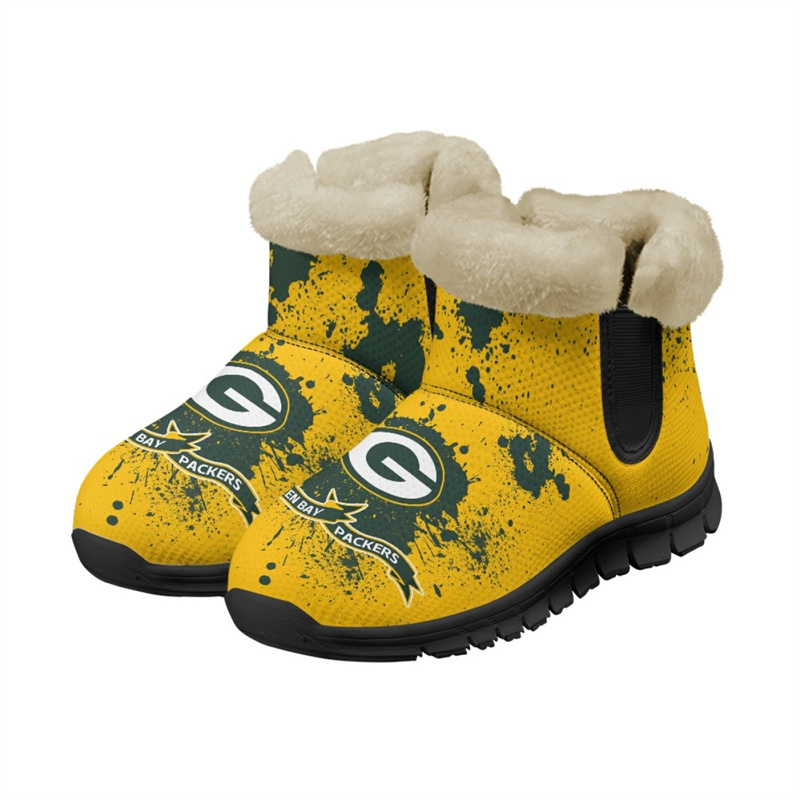 Men's Green Bay Packers 2024 Snow Boots/Shoes 001(Pls check description for details)