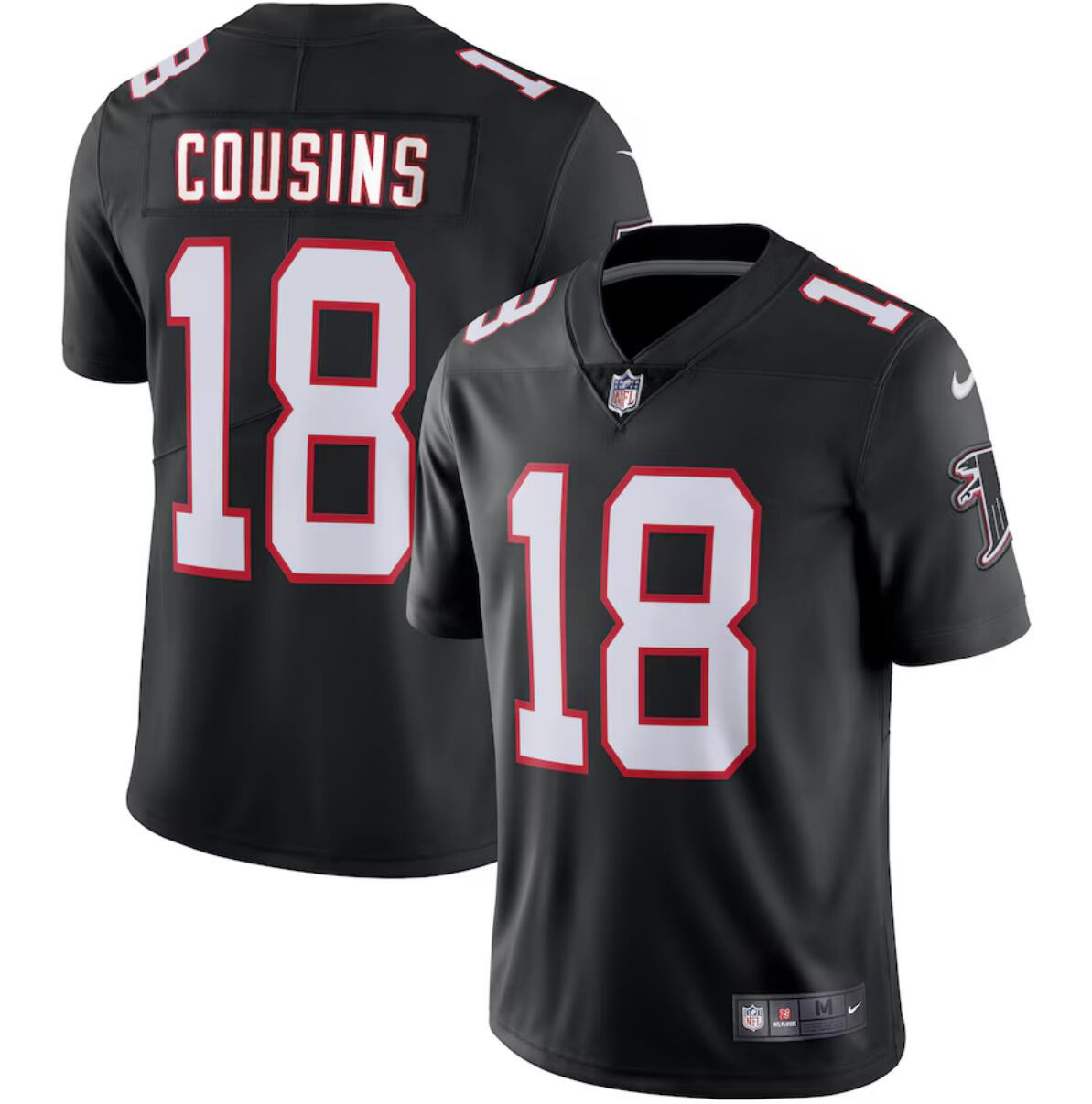 Youth Atlanta Falcons #18 Kirk Cousins Black Vapor Untouchable Limited Stitched Football Jersey Youth Atlanta Falcons #18 Kirk Cousins Black Vapor Untouchable Limited Stitched Football Jersey