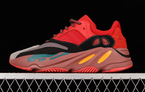 Women's Yeezy Boost 700 Hi-Res Red Core Black Shoes 001