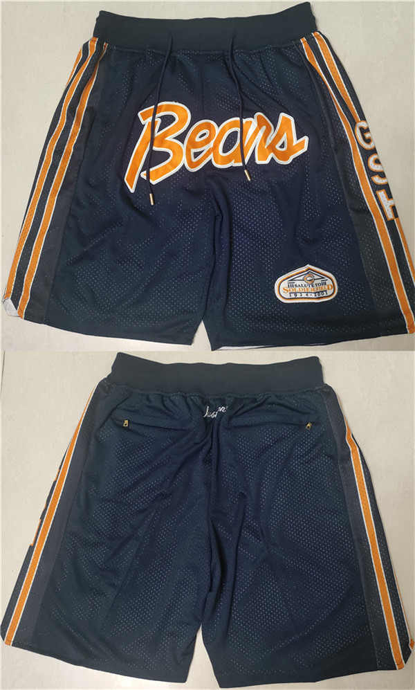 Men's Chicago Bears Navy Shorts (Run Small) Men's Chicago Bears Navy Shorts (Run Small)
