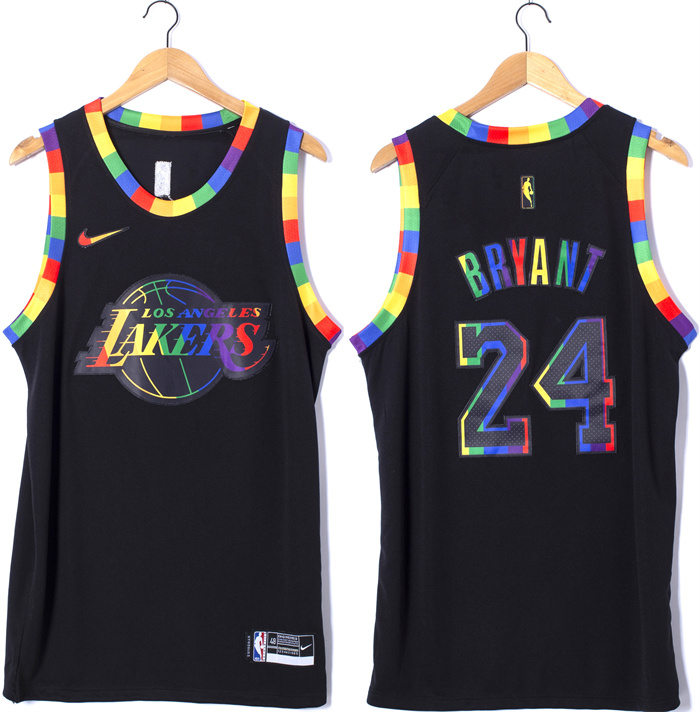 Men's Los Angeles Lakers #24 Kobe Bryant Black Stitched Basketball Jersey Men's Los Angeles Lakers #24 Kobe Bryant Black Stitched Basketball Jersey