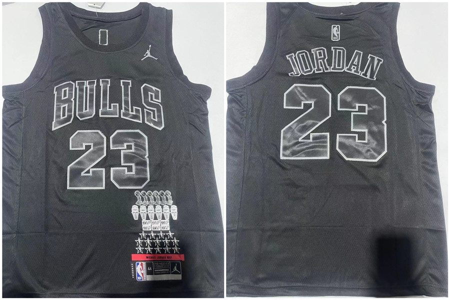 Men's Chicago Bulls #23 Michael Jordan Black Stitched Basketball Jersey Men's Chicago Bulls #23 Michael Jordan Black Stitched Basketball Jersey