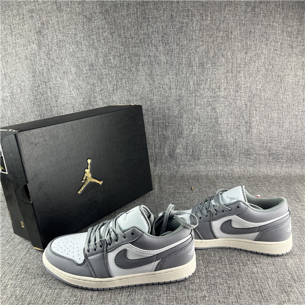 Women's Running Weapon Air Jordan 1 White/Grey Shoes 0288 Women's Running Weapon Air Jordan 1 White/Grey Shoes 0288