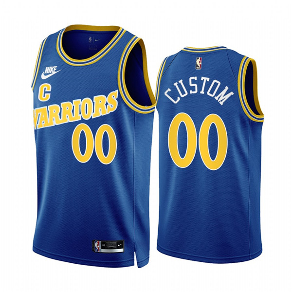 Men's Golden State Warriors Active Player Custom 2022/23 Royal Classic Edition Stitched Basketball Jersey Men's Golden State Warriors Active Player Custom 2022/23 Royal Classic Edition Stitched Basketball Jersey