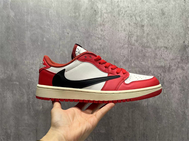 Men's Running Weapon Air Jordan 1 Red/White  0647
