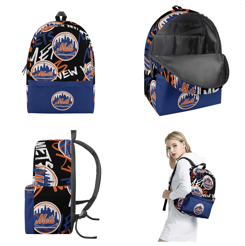 New York Mets All Over Print Polyester Backpack 001 New York Mets All Over Print Polyester Backpack 001