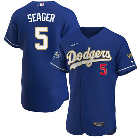 Men's Los Angeles Dodgers Active Player Custom Royal Championship Flex Base Stitched Jersey Men's Los Angeles Dodgers Active Player Custom Royal Championship Flex Base Stitched Jersey