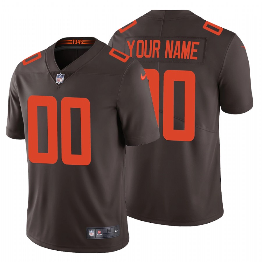 Youth Cleveland Browns ACTIVE PLAYER Custom Brown Vapor Untouchable Limited Stitched Jersey Youth Cleveland Browns ACTIVE PLAYER Custom Brown Vapor Untouchable Limited Stitched Jersey