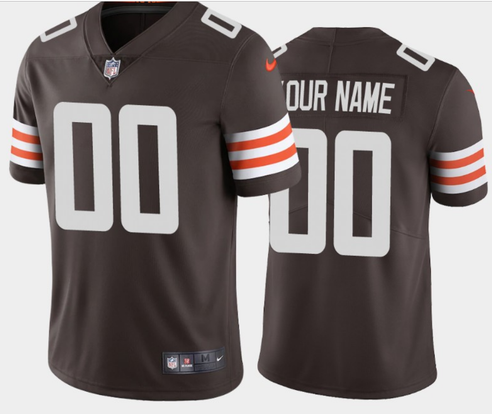 Youth Cleveland Browns ACTIVE PLAYER Custom Brown Vapor Untouchable Limited Stitched Jersey Youth Cleveland Browns ACTIVE PLAYER Custom Brown Vapor Untouchable Limited Stitched Jersey