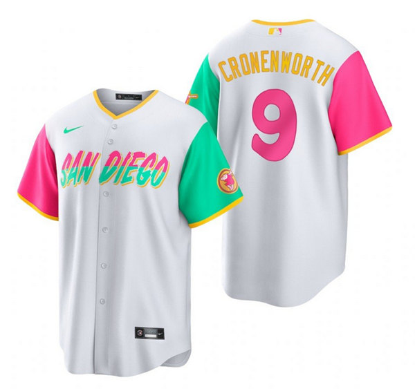 Youth San Diego Padres #9 Jake Cronenworth 2022 White City Connect Stitched Baseball Jersey Youth San Diego Padres #9 Jake Cronenworth 2022 White City Connect Stitched Baseball Jersey