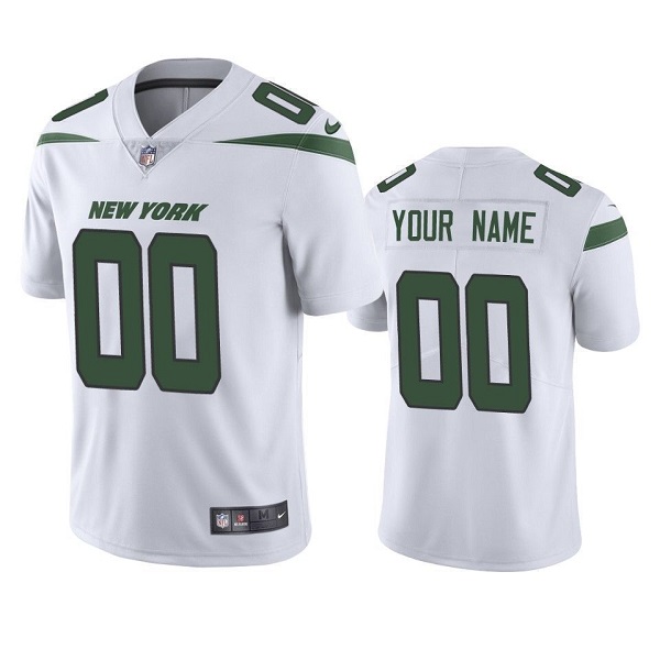 Youth New York Jets ACTIVE PLAYER Custom White Vapor Untouchable Limited Stitched Jersey Youth New York Jets ACTIVE PLAYER Custom White Vapor Untouchable Limited Stitched Jersey