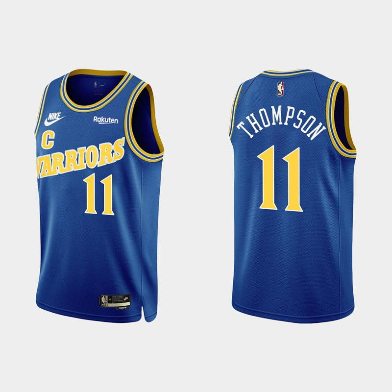 Men's Golden State Warriors #11 Klay Thompson 2022 Classic Edition Royal Stitched Basketball Jersey Men's Golden State Warriors #11 Klay Thompson 2022 Classic Edition Royal Stitched Basketball Jersey
