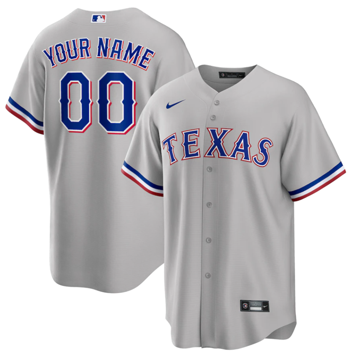 Youth Texas Rangers Active Player Custom Grey Cool Base Stitched Baseball Jersey Youth Texas Rangers Active Player Custom Grey Cool Base Stitched Baseball Jersey